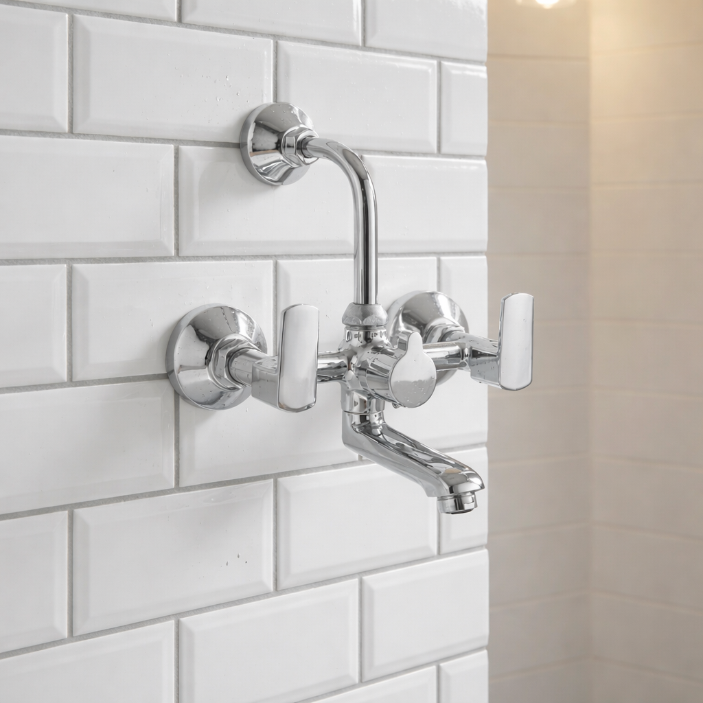 Nexo 2-in-1 Wall Mixer Tap With Bend