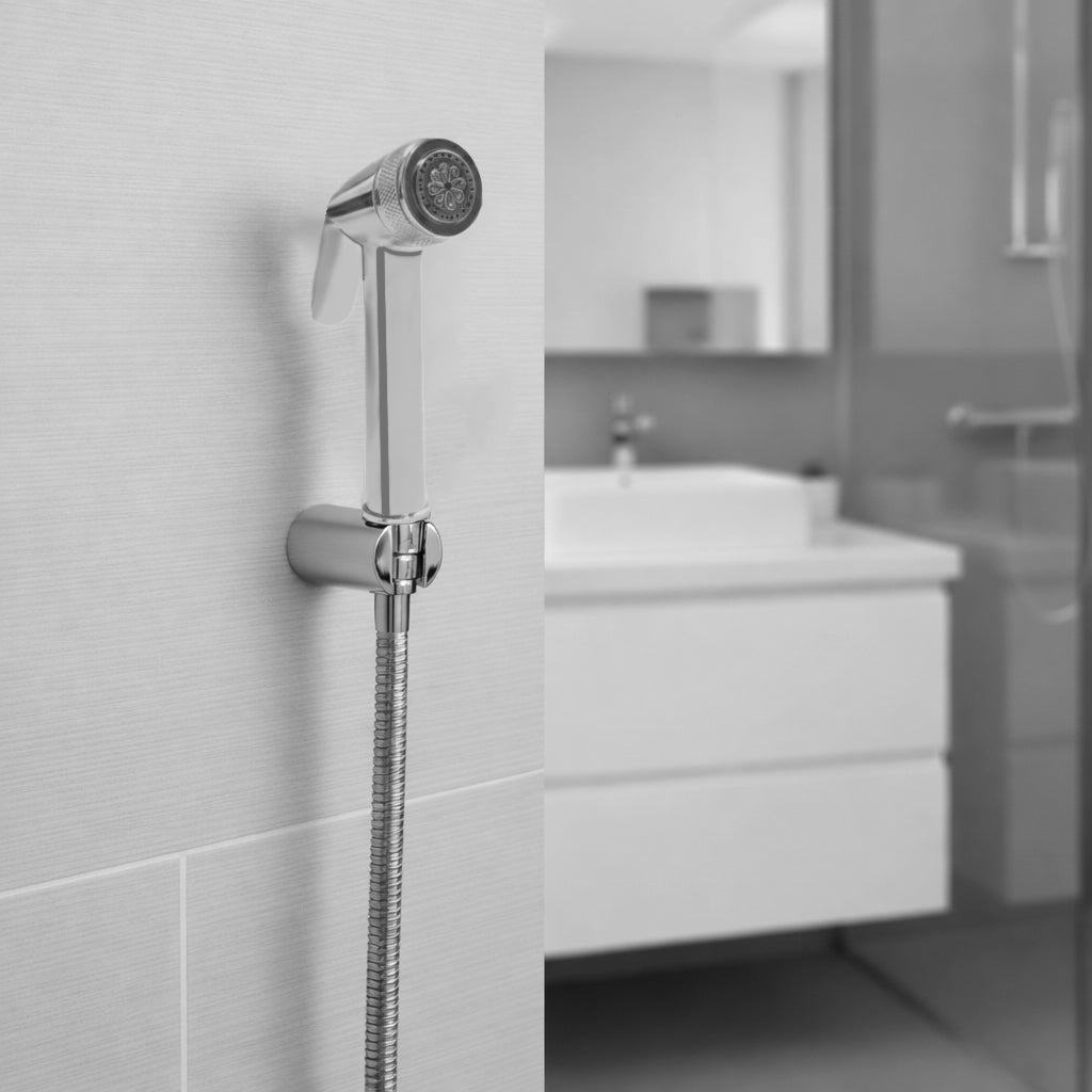 Lever Handheld Health Faucet with 1 Meter SS Hose Pipe and Hook