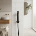 Velue  Grohe Black Handheld Health Faucet with 1 Meter SS Hose Pipe and Hook - Velue Complete Bath Fitting Solutions Bannglore India