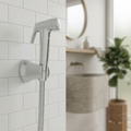 Velue  Prime Handheld Health Faucet with 1 Meter SS Hose Pipe and Hook - Velue Complete Bath Fitting Solutions Bannglore India