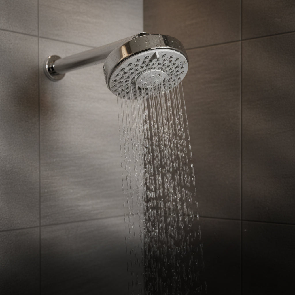 Opal Five Multi Flow Overhead Shower with 360° Swivel and Stainless Steel Arm