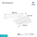 Velue  Hans Grohe Overhead Shower with 360° Swivel and Stainless Steel Arm - Velue Complete Bath Fitting Solutions Bannglore India