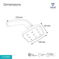 Velue  Mist Overhead Shower with 360° Swivel and Stainless Steel Arm - Velue Complete Bath Fitting Solutions Bannglore India
