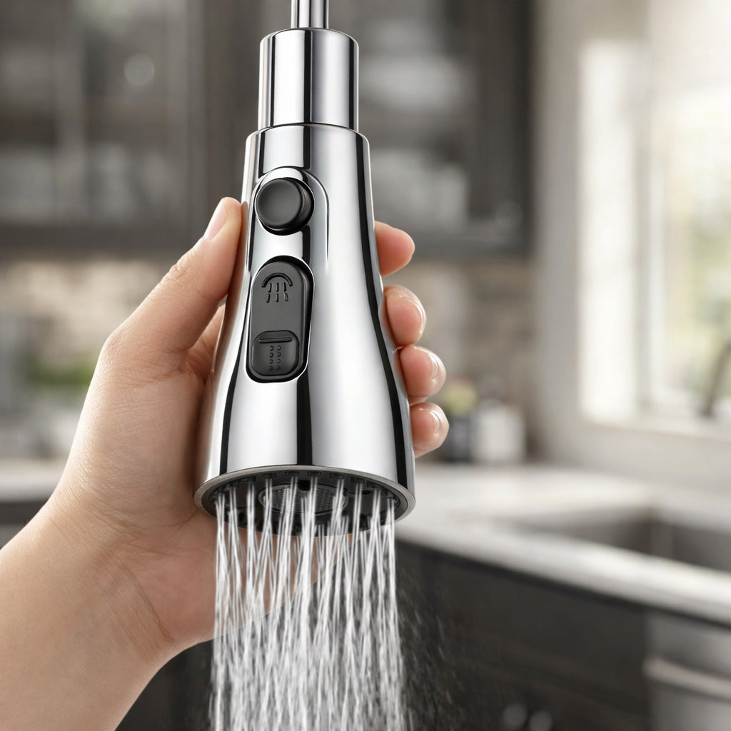 Compact Multi Flow Tap Extender | Flexible Water-Saving Nozzle