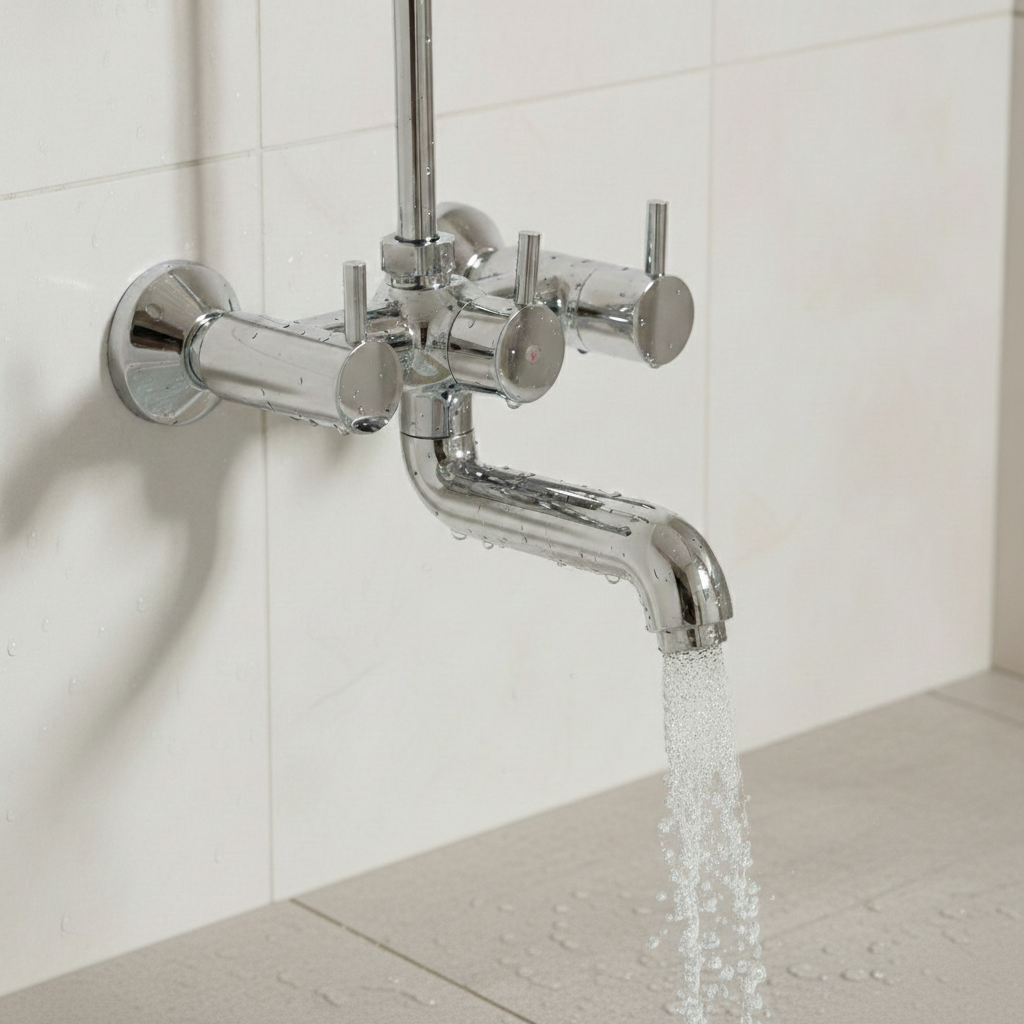 Flora 2-in-1 Wall Mixer Tap With Bend