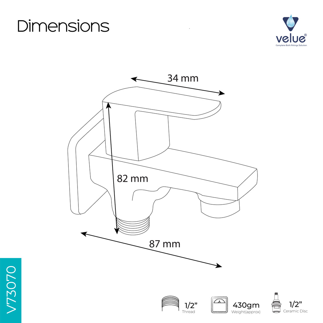 Nexo Two Way Bib Tap with Two Handles