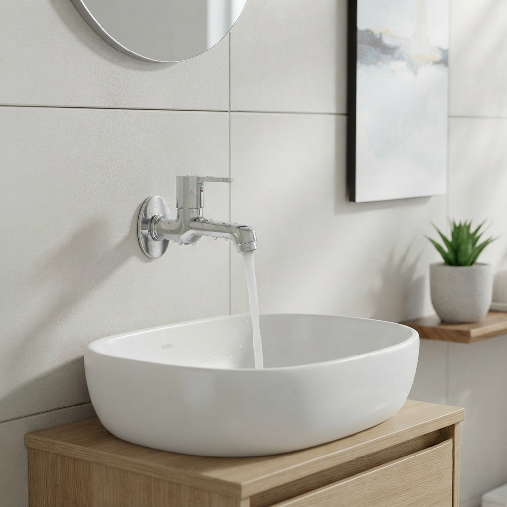 Velue  Flute Bib Tap - Velue Complete Bath Fitting Solutions Bannglore India