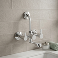 Velue  Flute 2 - in - 1 Wall Mixer Tap With Bend - Velue Complete Bath Fitting Solutions Bannglore India
