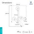 Velue  Fine 2 - in - 1 Wall Mixer Tap With Bend - Velue Complete Bath Fitting Solutions Bannglore India