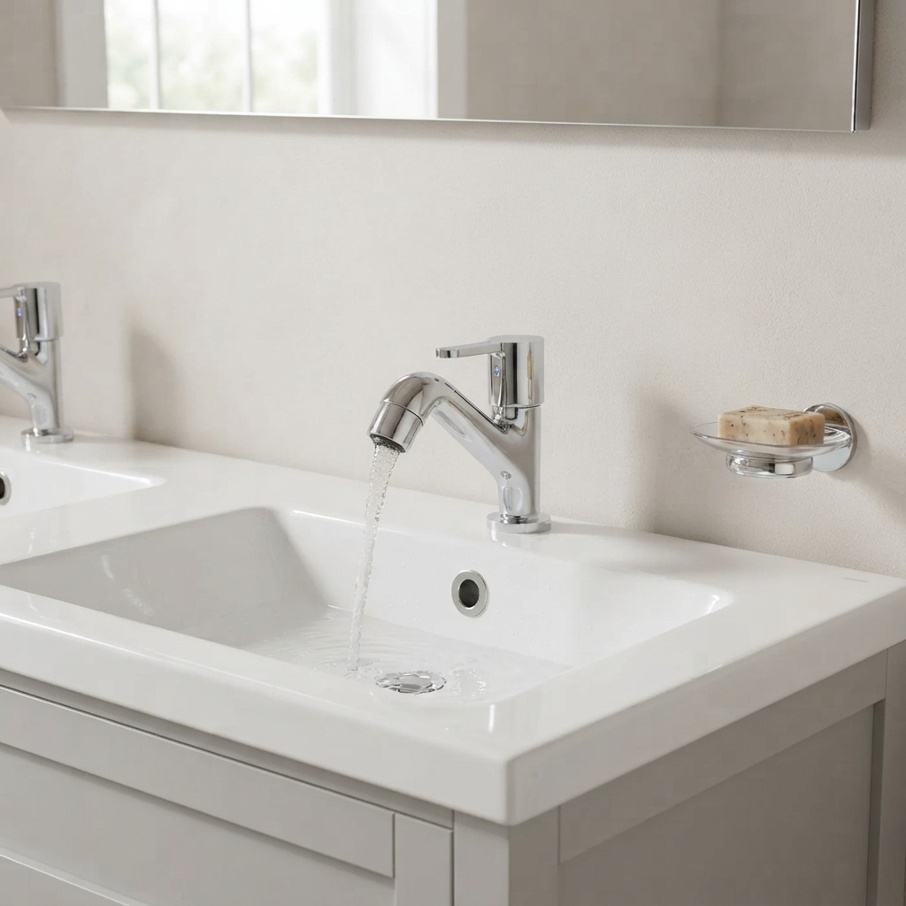 Velue  Eon Pillar Tap with High Neck - Velue Complete Bath Fitting Solutions Bannglore India