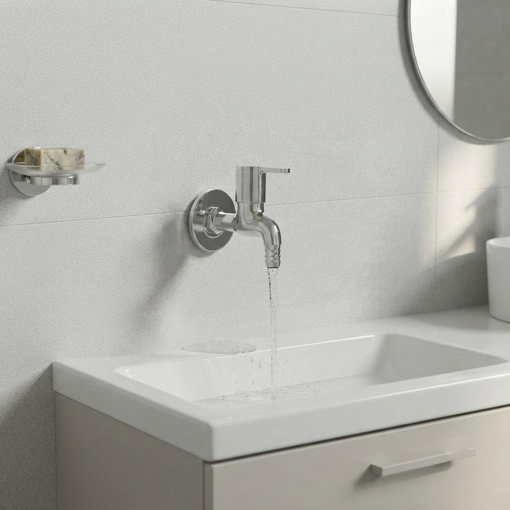 Velue  Eon Bib Tap with Nozzle for Hose - Velue Complete Bath Fitting Solutions Bannglore India