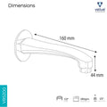 Velue  Joy Bathtub Spout Tap | Wall Mount for Bathroom - Velue Complete Bath Fitting Solutions Bannglore India