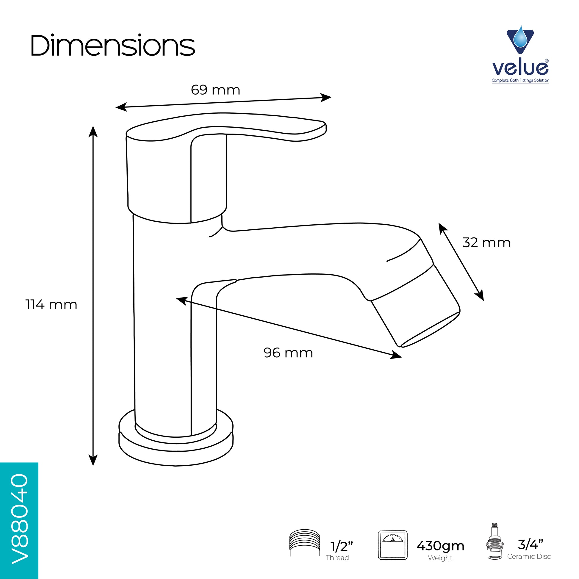 Velue  Joy Pillar Faucet | Special Edition - Velue Complete Bath Fitting Solutions Bannglore India