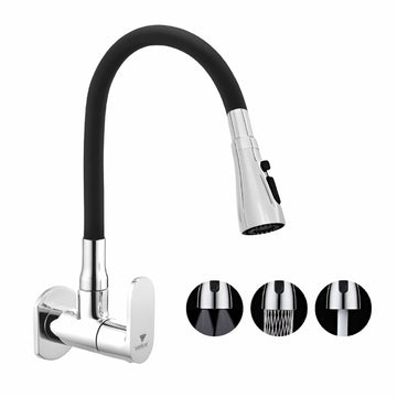 Fynix Flexible Sink Faucet with Three Flow Mode | Deck Mounted