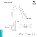 Velue  Fynix Flexible Swan Neck Faucet with Three Flow Mode | Deck Mounted - Velue Complete Bath Fitting Solutions Bannglore India