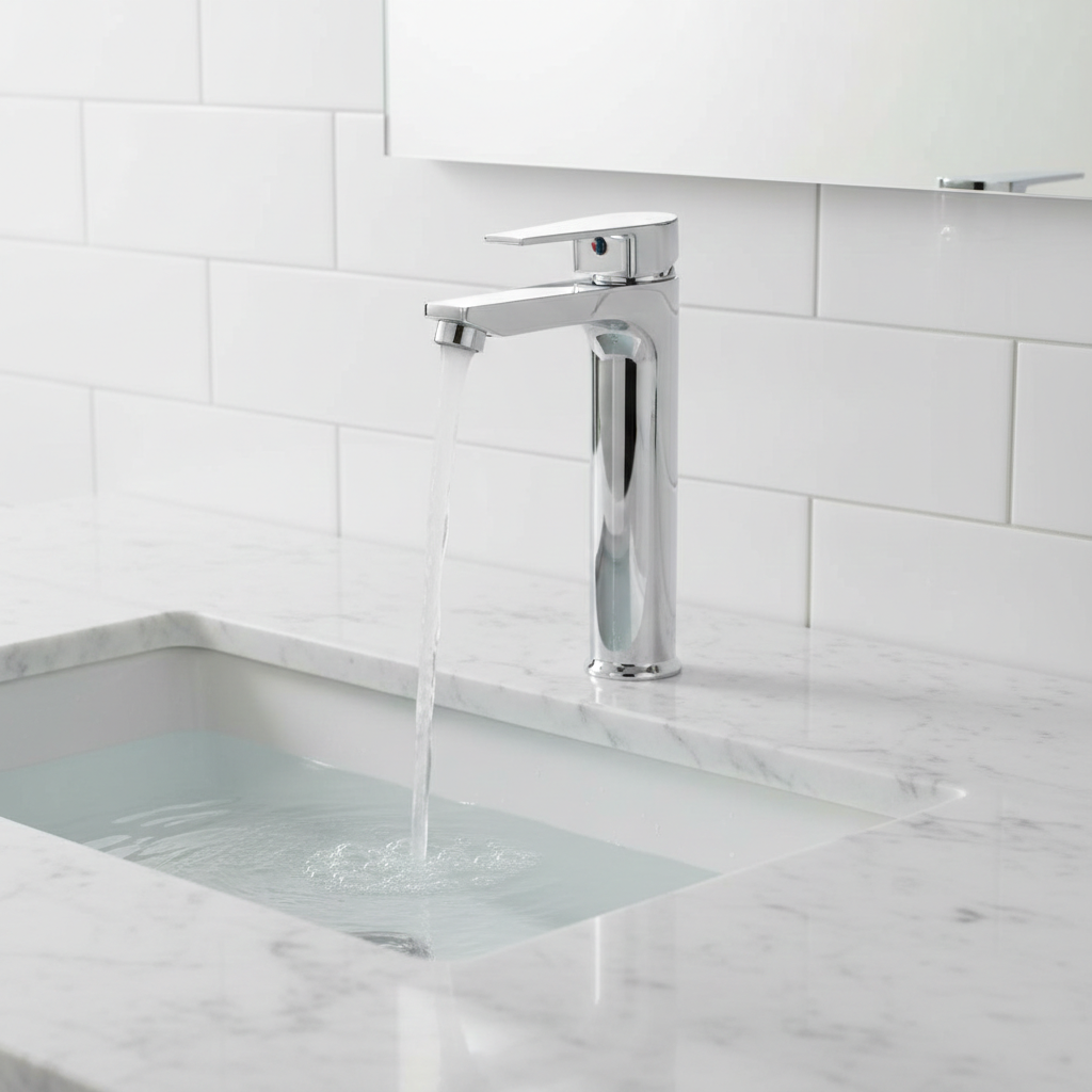Nexo Single Lever Basin Mixer with SS304 Braided Hose Pipe | Deck Mounted
