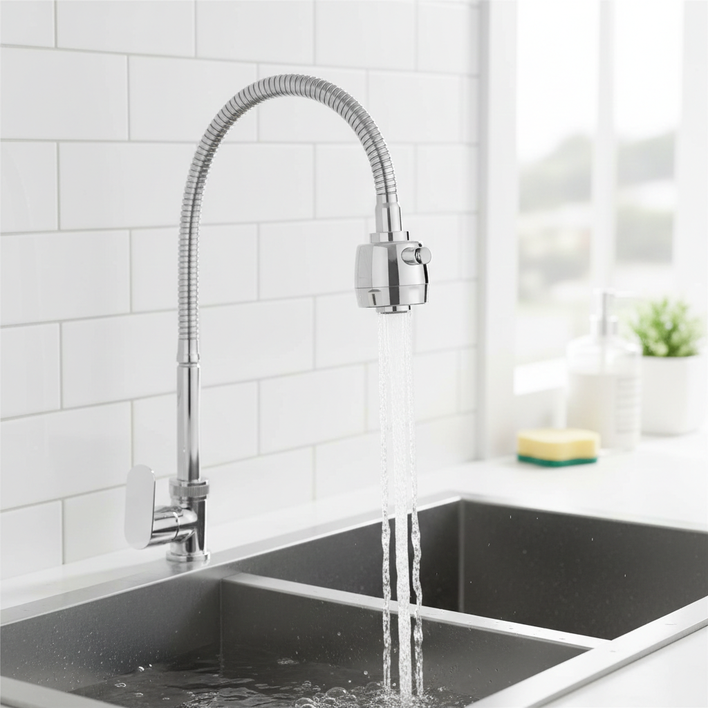 Pearl Swan Neck Faucet with Two-flow Modes