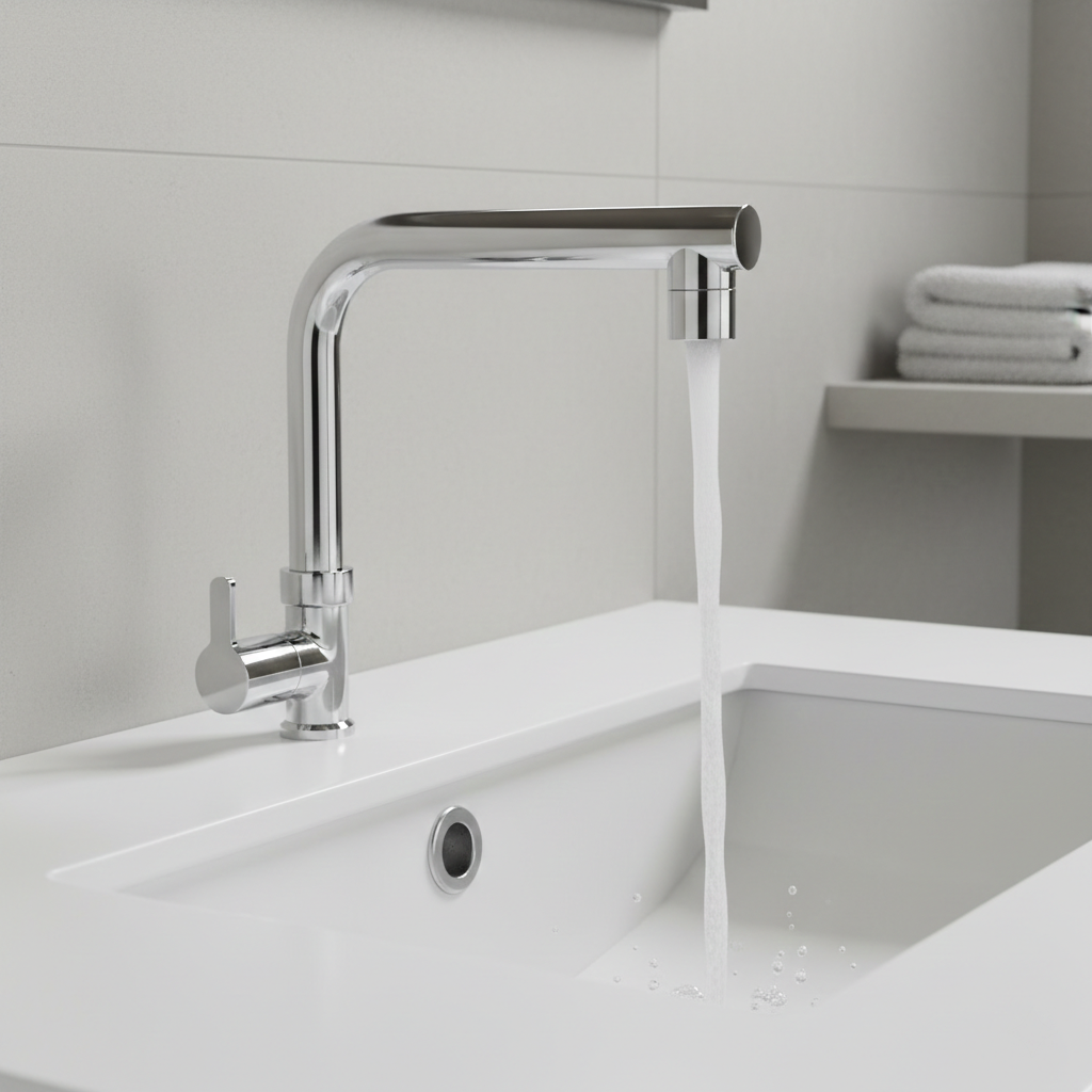 Rio Swan Neck Faucet with 360° Swivel Spout | Curvv Model