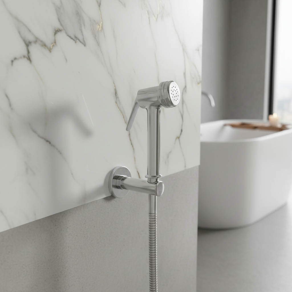 Alto Handheld Health Faucet with 1 Meter SS Hose Pipe and Hook