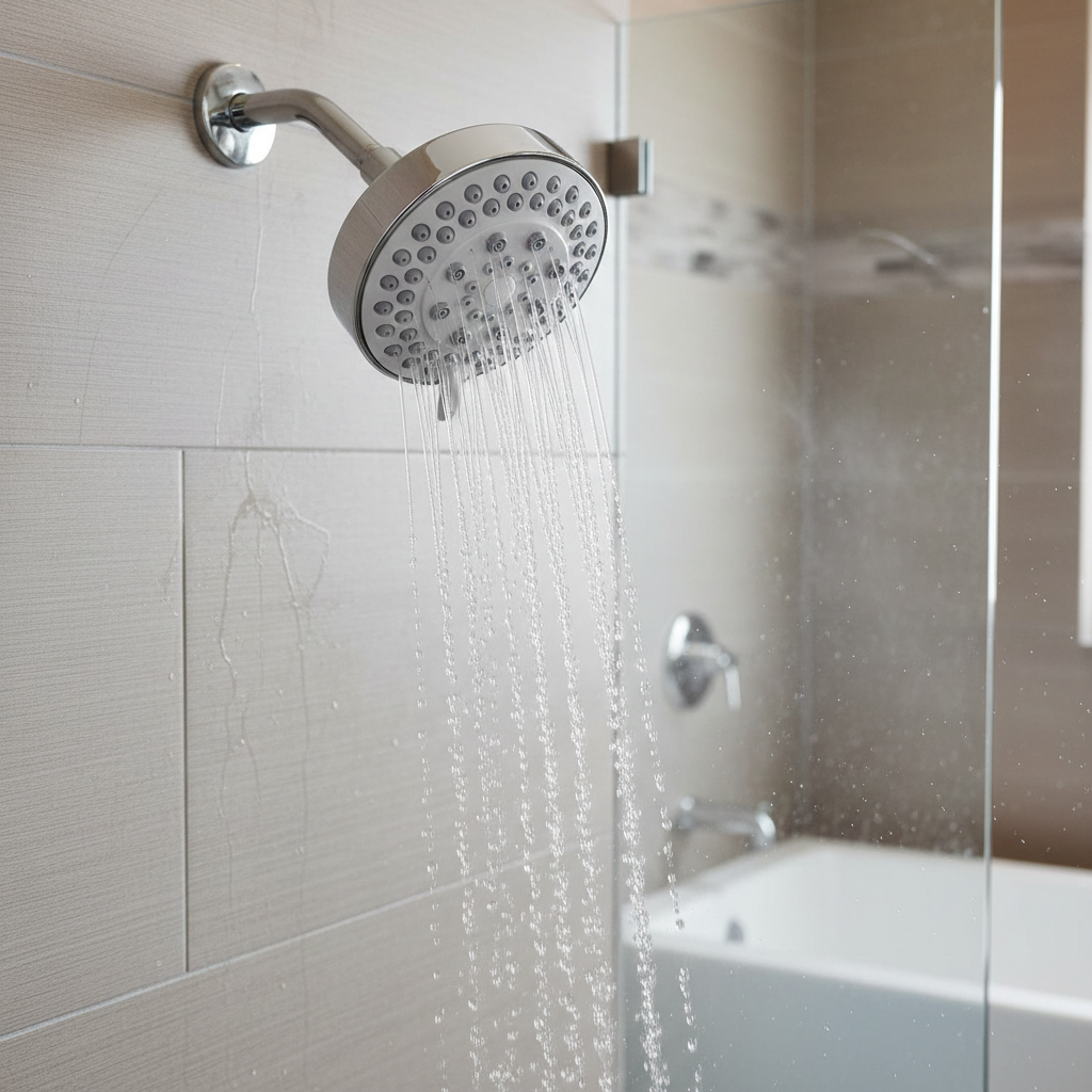 Angel Overhead Shower with 360° Swivel and Stainless Steel Arm