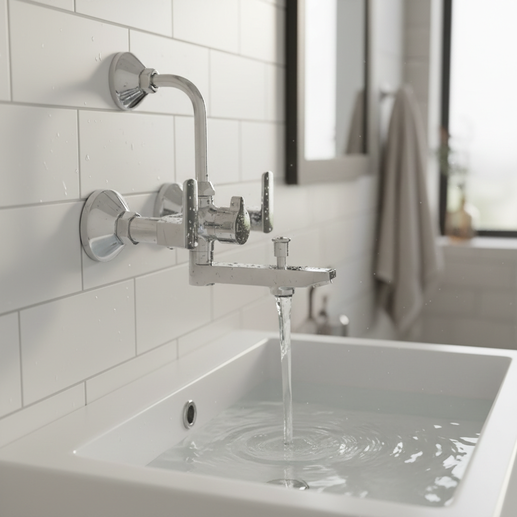 Nexo 3-in-1 Wall Mixer Tap With Bend