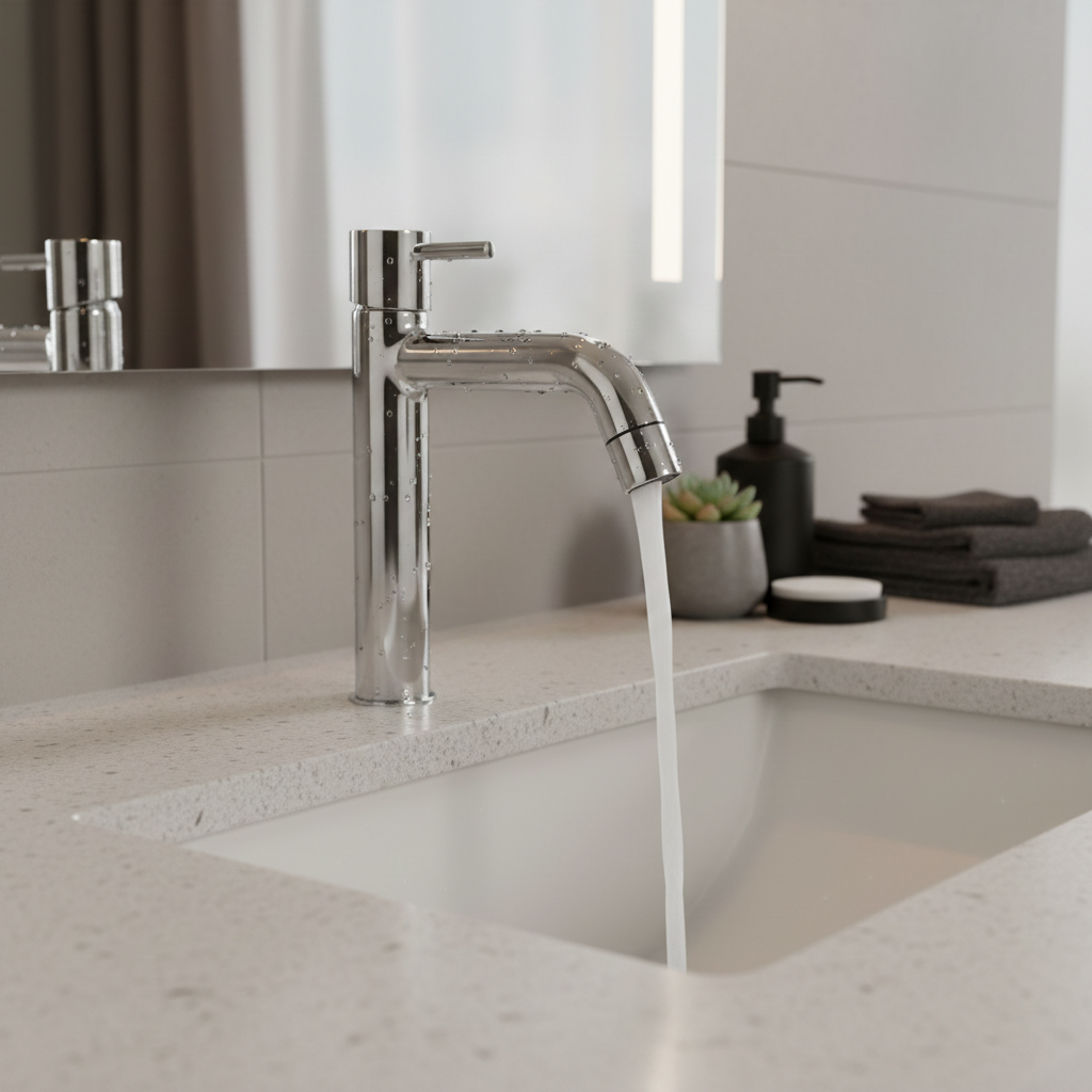 Nano Tall Pillar Type Faucet for Basins | Deck Mounted