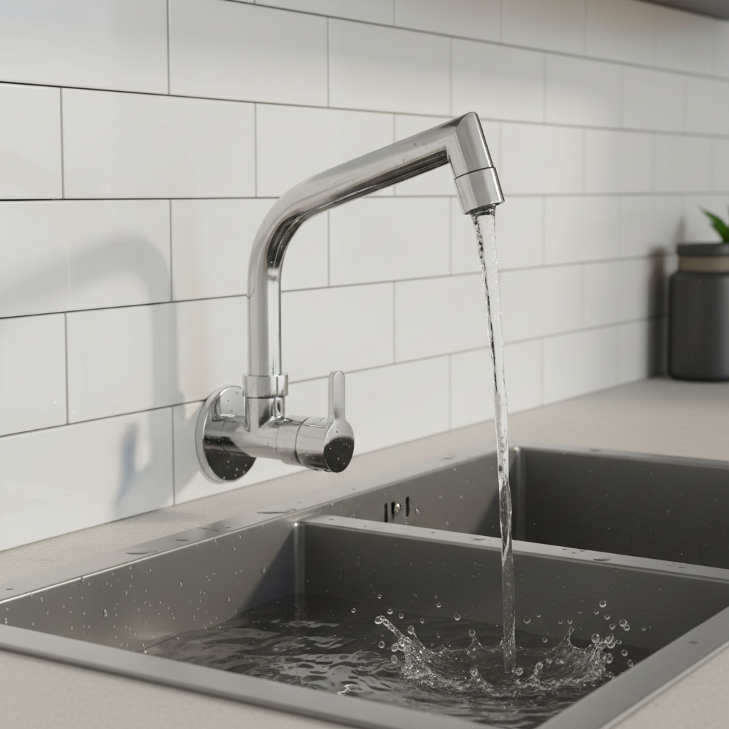 Rio Sink Faucet with 360° Swivel Spout | Flat Model
