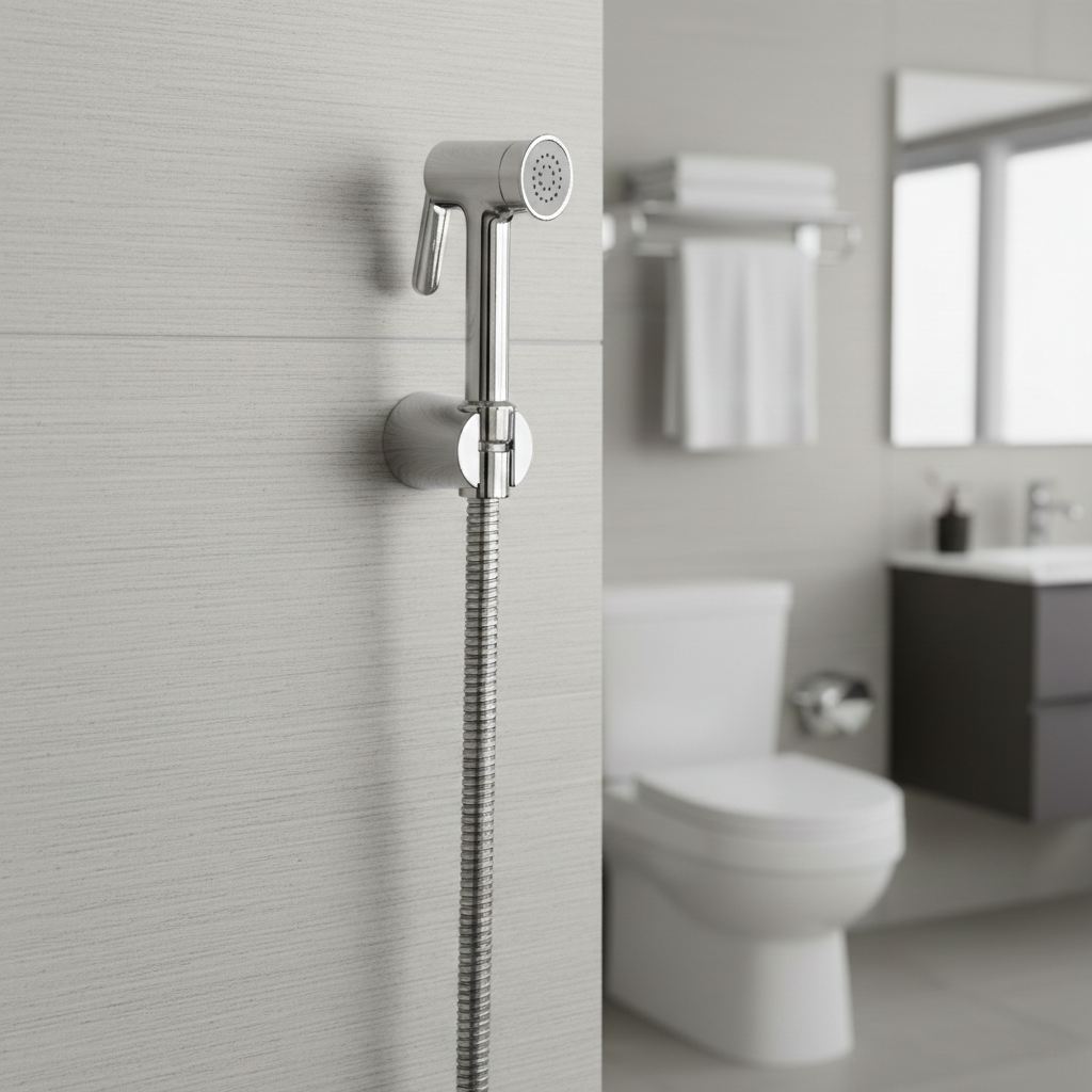 Ignis Handheld Health Faucet with 1 Meter SS Hose Pipe and Hook