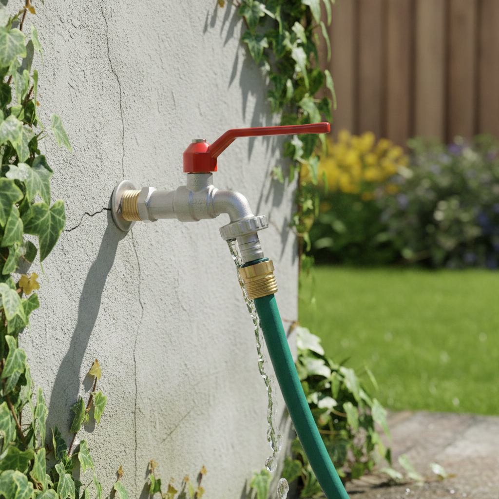 Lift-up Style Locking Tap with Nozzle for Hose