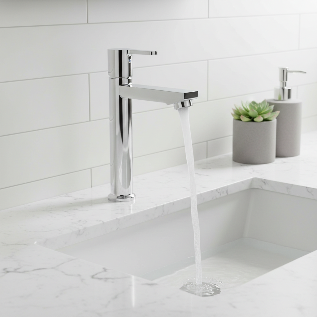 Rio Tall Body Pillar Tap with High Neck