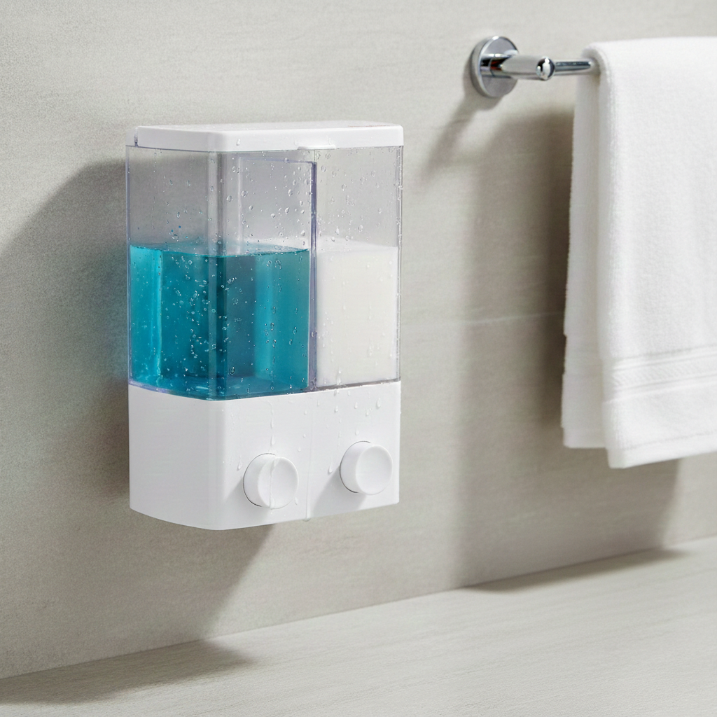 2 in 1 Liquid Soap Dispenser | Premium Bathroom Décor