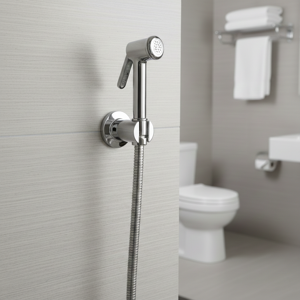 Alive Handheld Health Faucet with 1 Meter SS Hose Pipe and Hook
