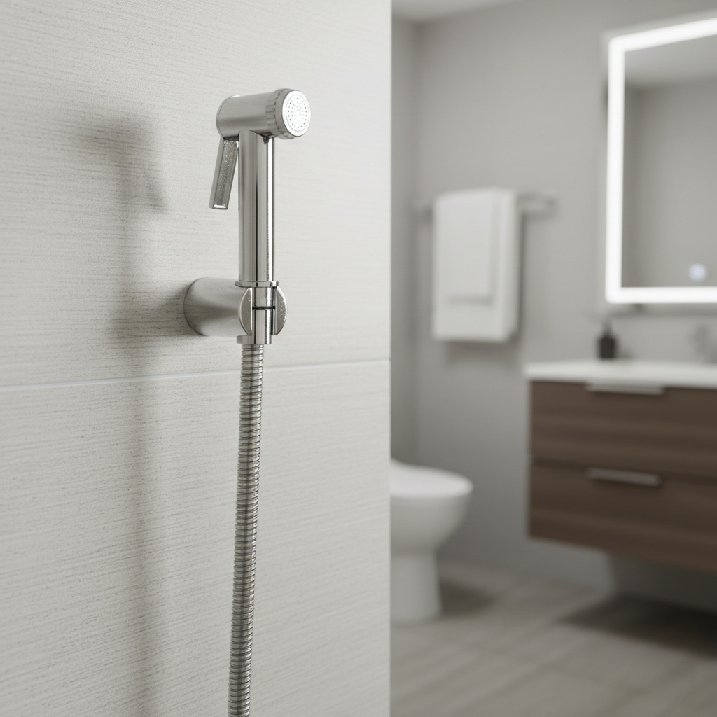 Rolex Handheld Health Faucet with 1 Meter SS Hose Pipe and Hook