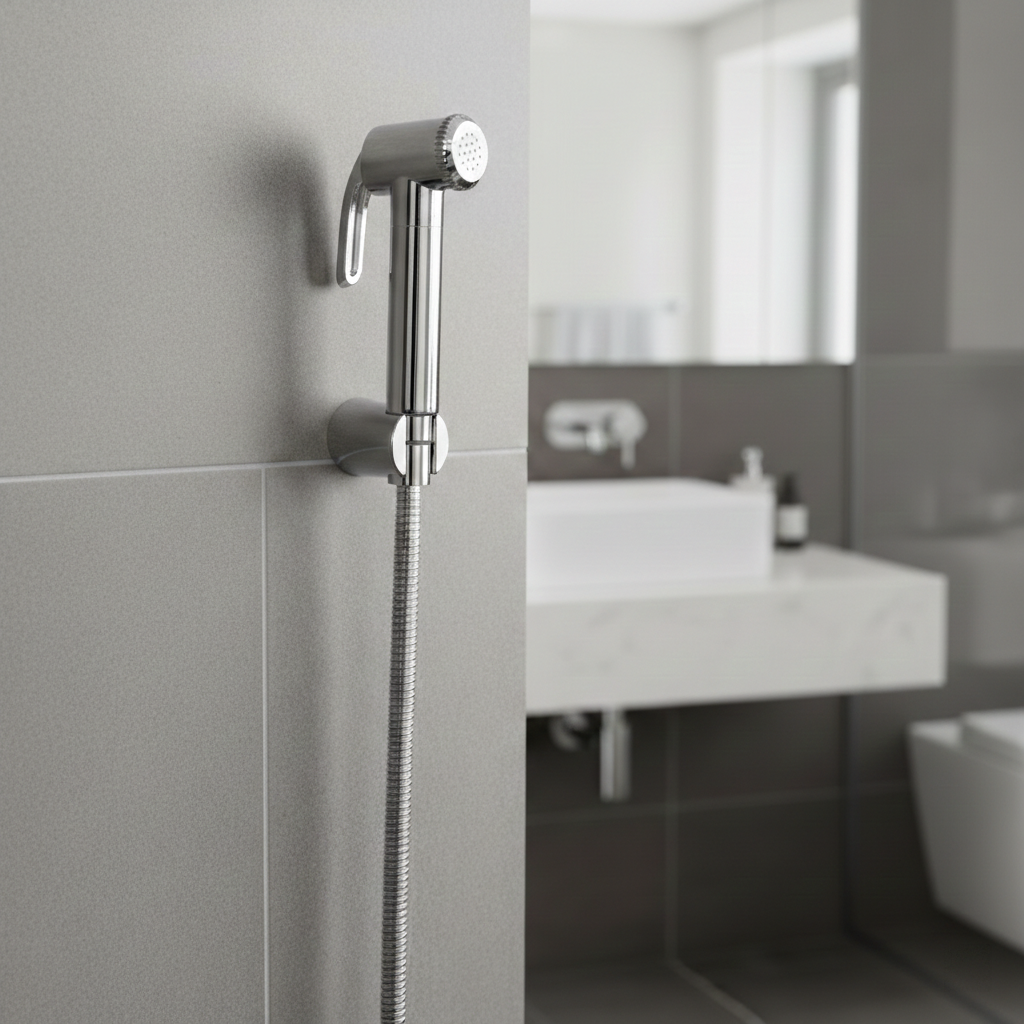 Standard Handheld Health Faucet with 1 Meter SS Hose Pipe and Hook