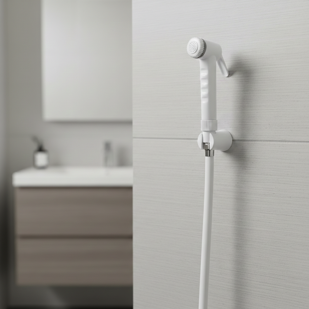 Icon Handheld Health Faucet with 1 Meter PTMT Hose Pipe and Hook
