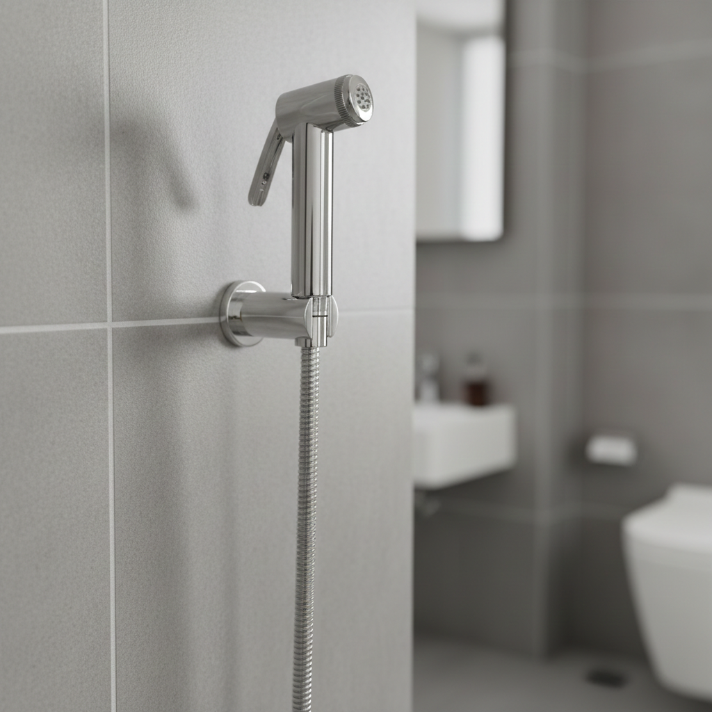 Super Nozzle Handheld Health Faucet with 1 Meter SS Hose Pipe and Hook