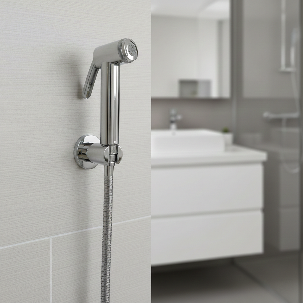 Standard Nozzle Handheld Health Faucet with 1 Meter SS Hose Pipe and Hook