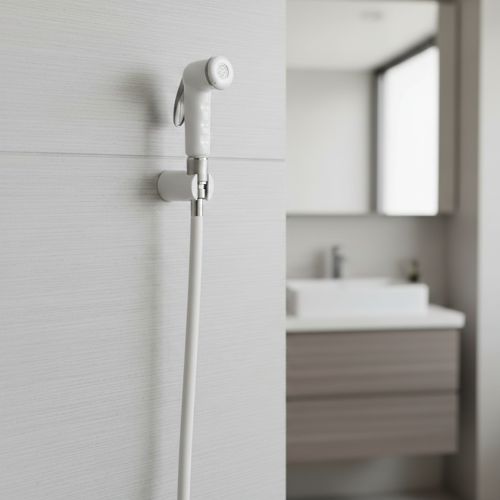 Foma Handheld Health Faucet with 1 Meter PVC Hose Pipe and Hook