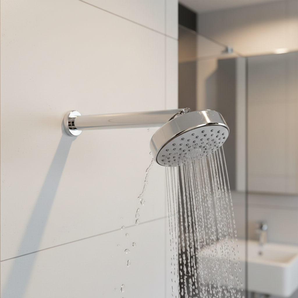 Opal One Overhead Shower with 360° Swivel and Stainless Steel Arm