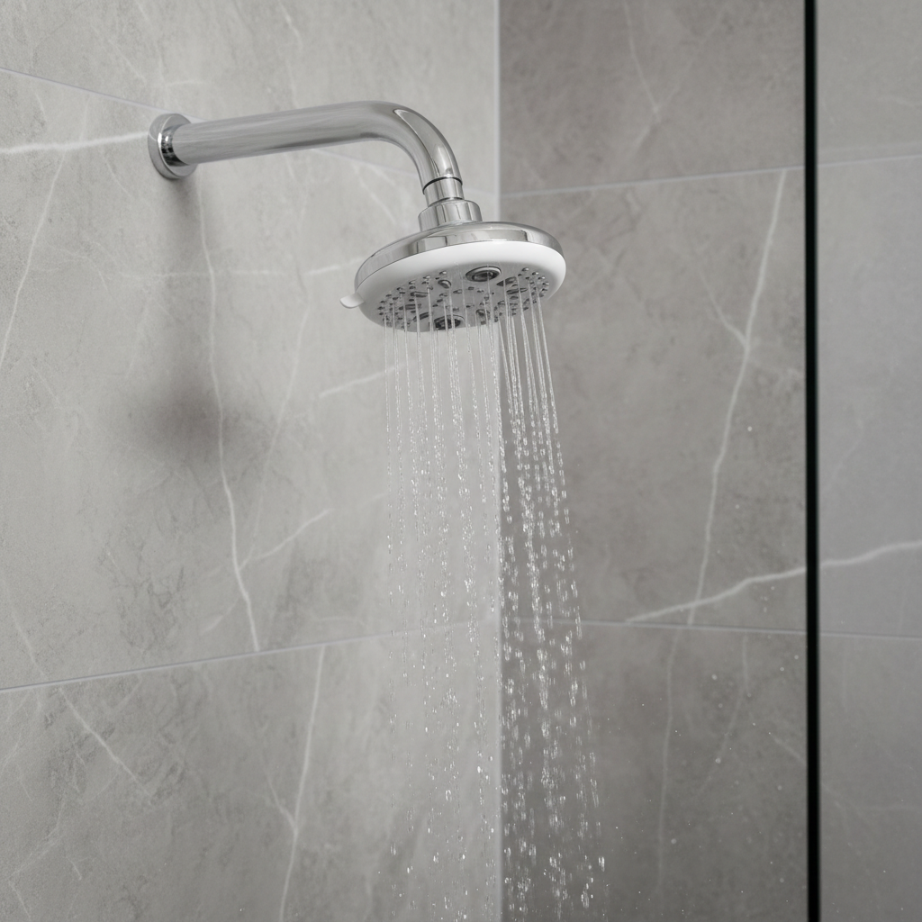 Grace Overhead Shower with 360° Swivel and Stainless Steel Arm