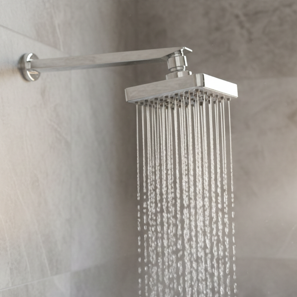 Mars Overhead Shower with 360° Swivel and Stainless Steel Arm