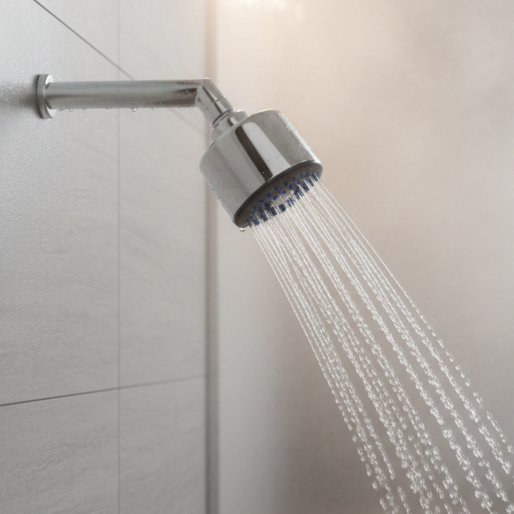 Metro Overhead Shower with 360° Swivel and Stainless Steel Arm