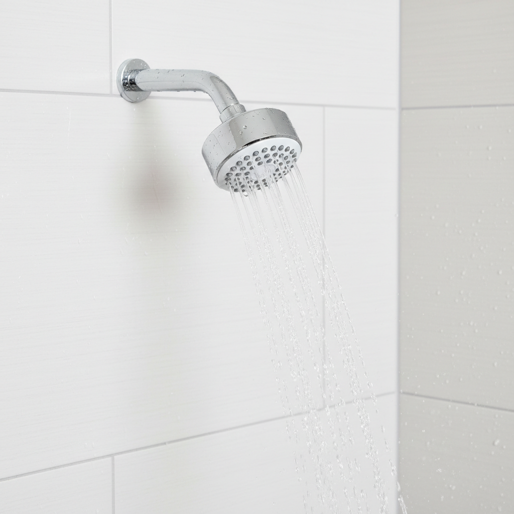 Neo Overhead Shower with 360° Swivel and Stainless Steel Arm