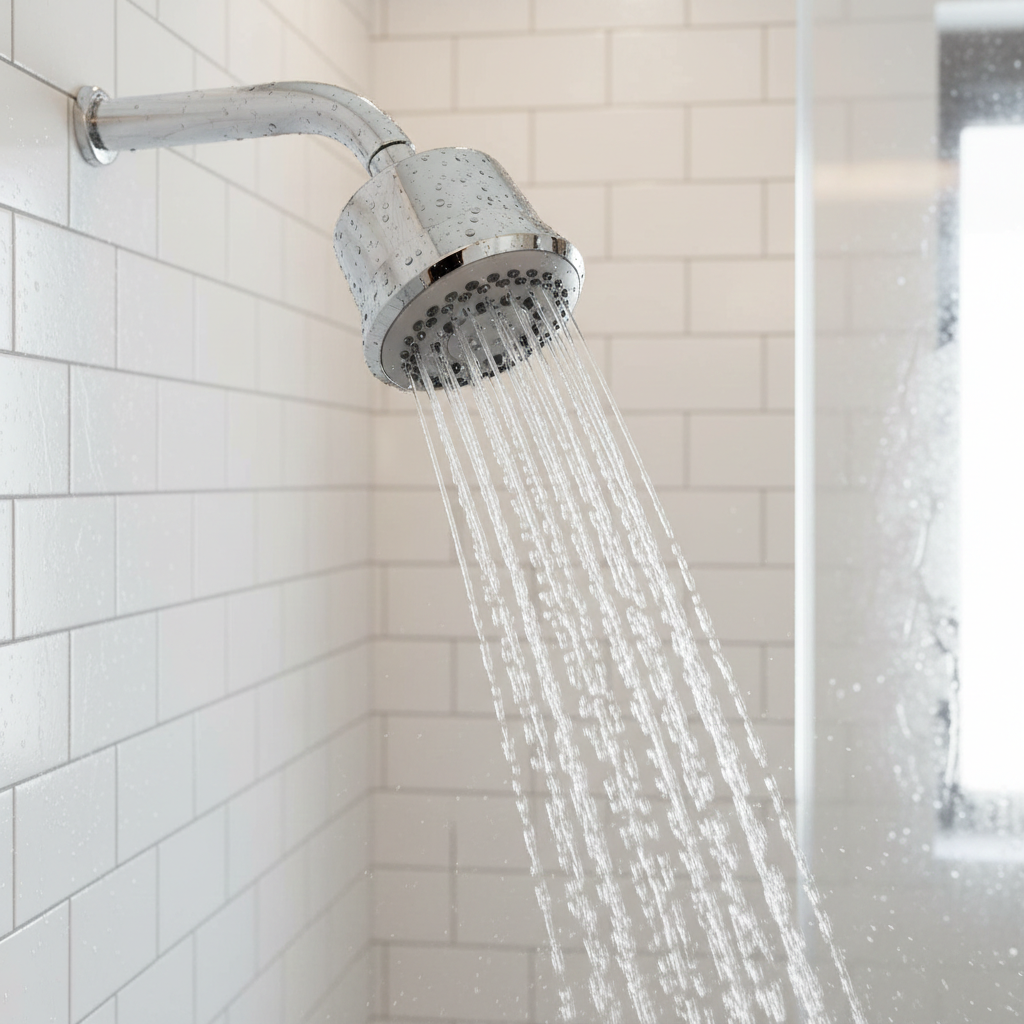 Prime Overhead Shower with 360° Swivel and Stainless Steel Arm
