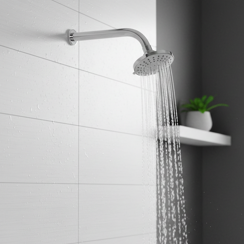 Belex Overhead Shower with 360° Swivel and Stainless Steel Arm