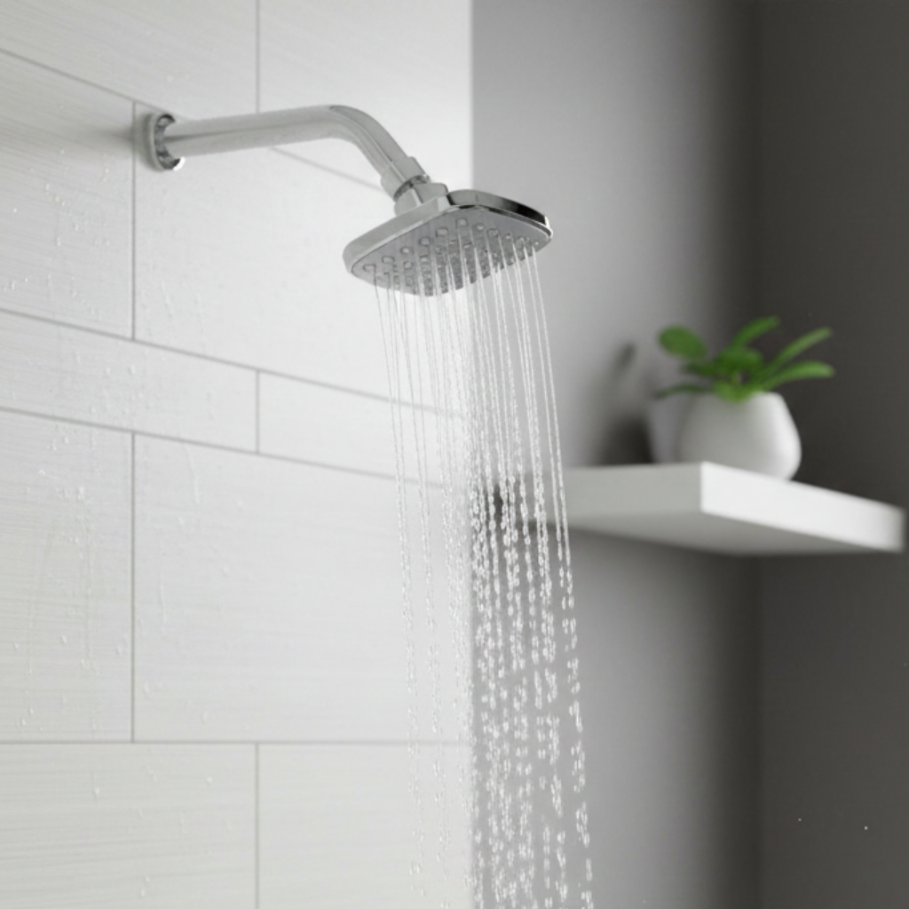 Mini Galaxy Overhead Shower with 360° Swivel and Stainless Steel Arm
