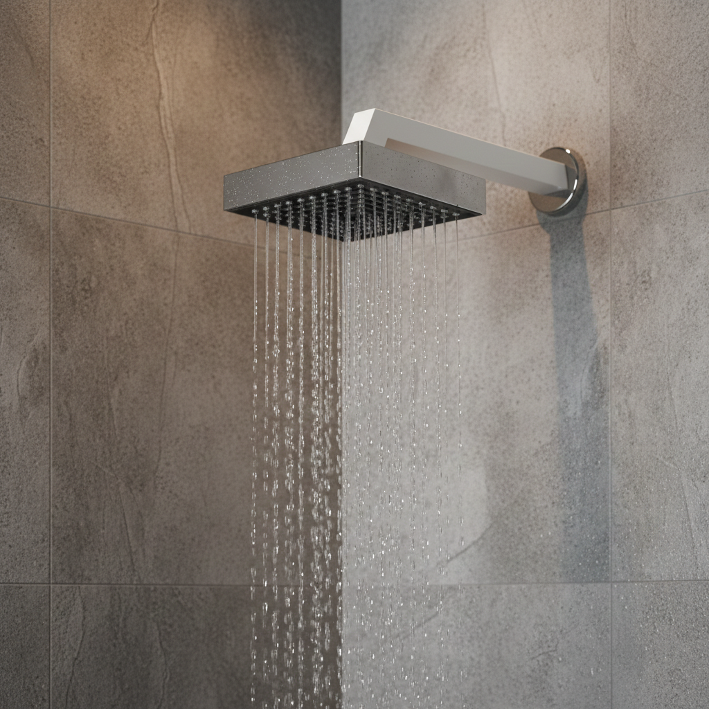Striker Overhead Shower with 360° Swivel and Stainless Steel Arm