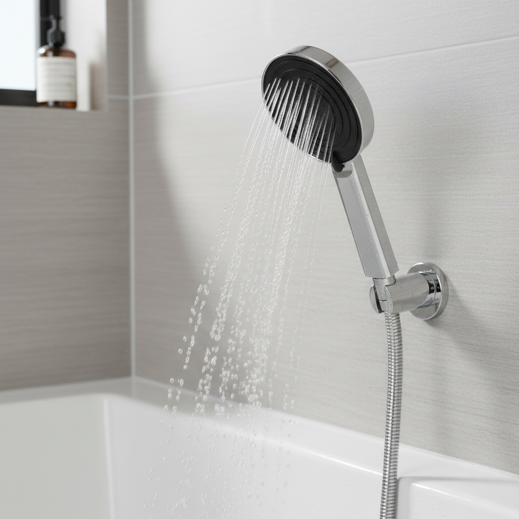 Black-Rock Hand Shower with 1.5 Meter SS Hose Pipe and Hook