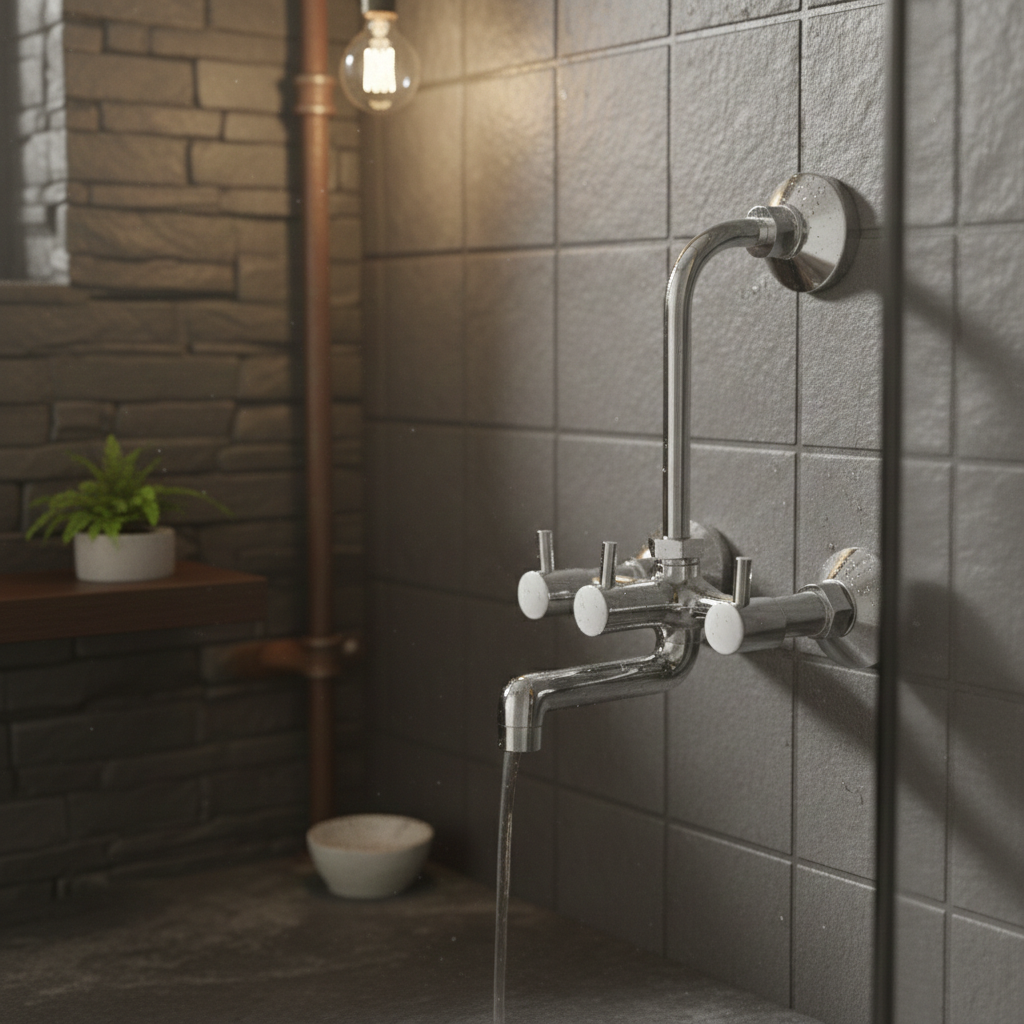 Nano 2-in-1 Wall Mixer Tap With Bend