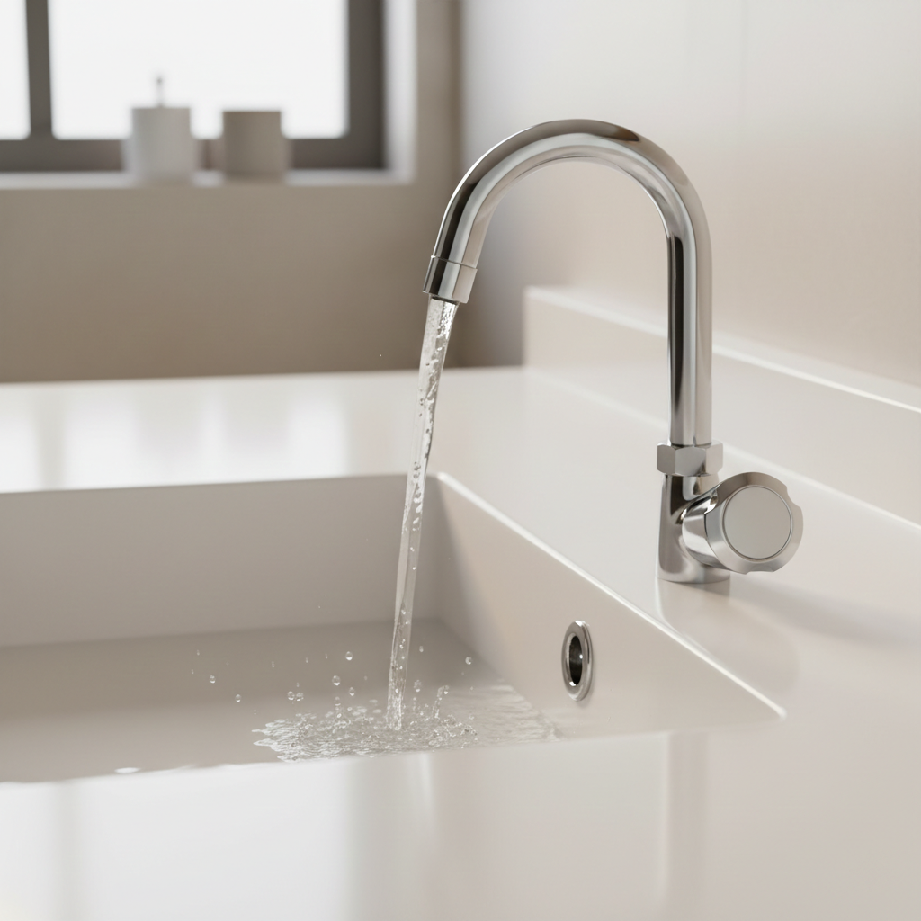 Mercury Swan Neck Faucet with 360° Swivel Spout